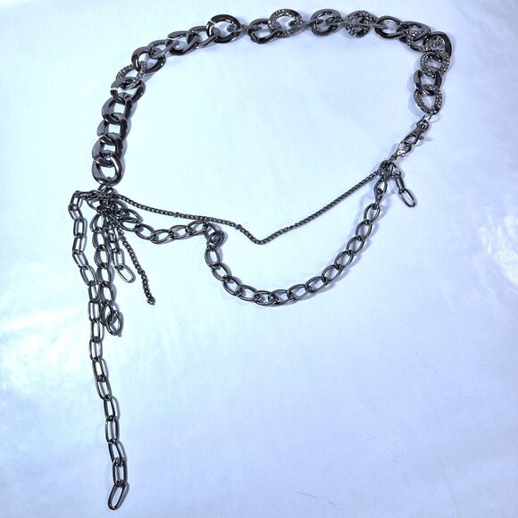 NWOT Whimsigoth Gun Metal Chain Belt